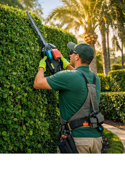 hedge trimming